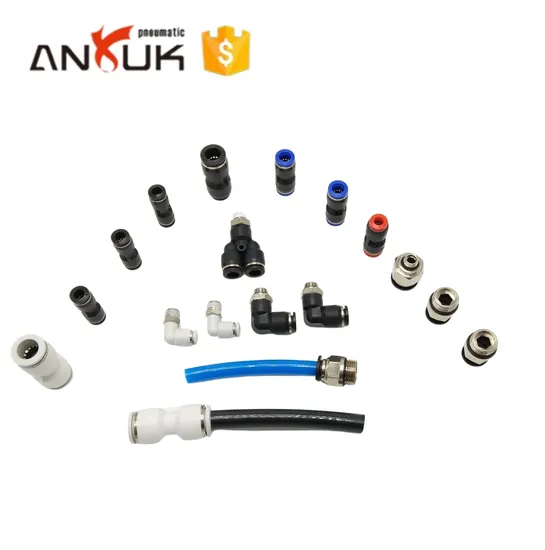 Raccord pneumatique (PE) Type E, connecteur en plastique à 3 voies